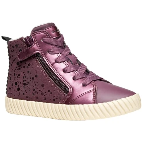 Geox J Mirroless Girl, Scarpe da Ginnastica, Prugna, 26 EU