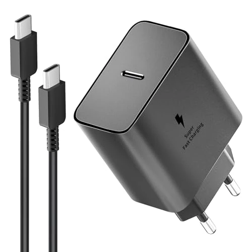 Samsung 45W Super Fast Charger USB Type C Charging for Samsung Galaxy S25 Ultra/S25+/S25/S24 Ultra/S24+/S24/S23 Ultra/S23/S22/S21/A15,A55,Z Fold 6,Z Flip 6,Tab S9,USB C Plug with 2M Type-C Cable