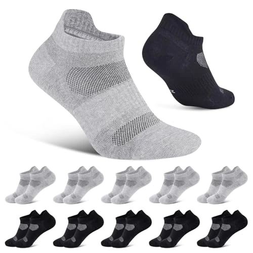 Offre limitée : Niorasen Chaussettes Homme Femme Lot de 10 Paires, Chaussettes Basses Homme de Sport, Chaussette Homme en Pour, Travail, Casual de 14.99 € à 13.52 € (10% de remise)