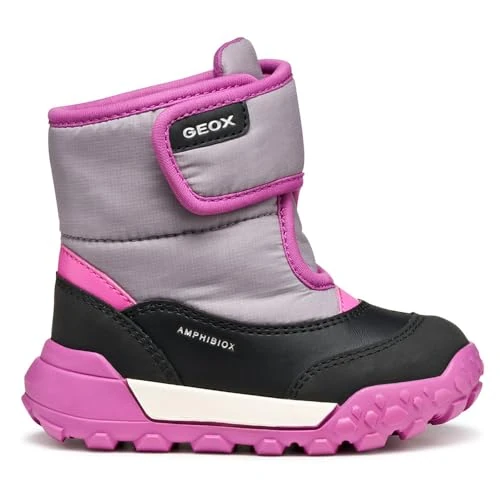 Oferta limitada: Geox B Trekkyup Girl B AB, Bota de Tobillo Niñas, Negro y Gris, 26 EU de 40.28 € a 34.66 € (ahorro 14%)