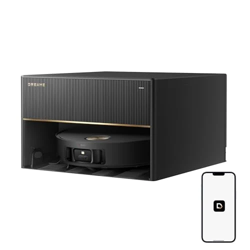 DREAME X50 Master Robot Vacuum Cleaner with Compact 25 cm Base Station, Automatic Refill and Emptying, 8-in-1 Base Station, Superior Obstacle Transition System, AI Obstacle Avoidance and 360°