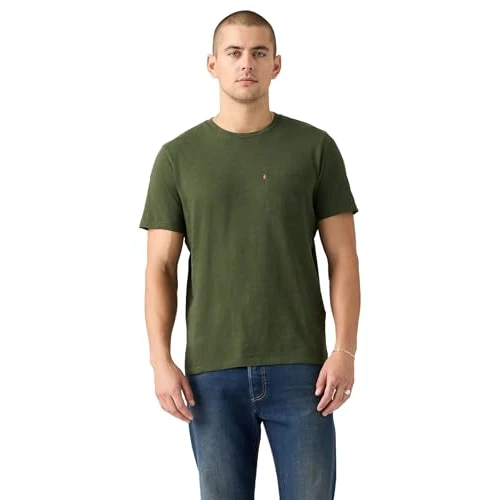 Levi's Ss Classic Pocket Tee Duffel Bag Slub Je, Green (Duffel Bag), L