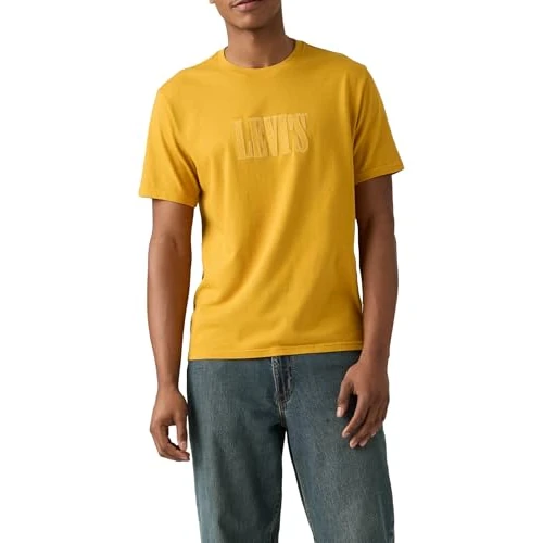 Zeitlich begrenztes Angebot: Ss Relaxed Fit Tee Ssnl Serif 1 Golden Y von 17.52 € auf 15.85 € (10% Rabatt)
