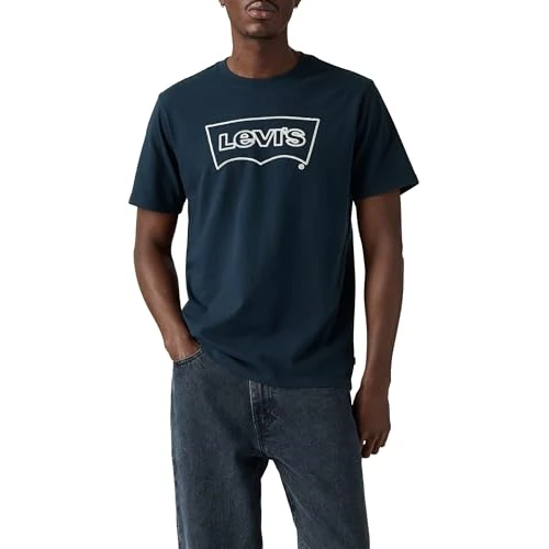 Offre limitée : Levi's T-Shirt Graphique à col Rond Ssnl BW Rope Navy B, Tbd11, S de 22.49 € à 22.04 € (2.0% de remise)