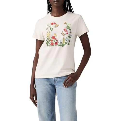 Tijdelijke aanbieding: Levi's The Perfect Tee Rose Garden Bw Art Optio, Rose Garden Bw Art O, L van 19.12 € naar 19.12 € (0.00% korting)