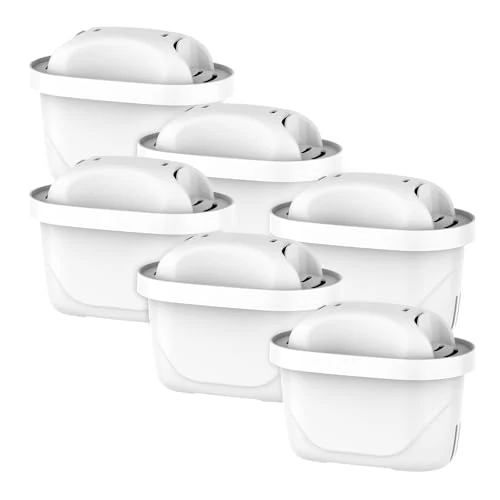 Offre limitee: GLACIER FRESH Cartouches de Filtration d’Eau, Compatibles avec Brita® Maxtra+® Plus, Maxtra Pro® All-in-1, Brita® Mavea® Maxtra+®, Style®, Marella®, Elemaris®, Réduit PFOA/PFOS (6) de 25.99 EUR a 25.99 EUR (economie 0%)