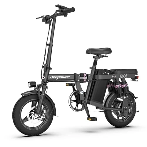 Limited offer: DEEPOWER Folding Electric Bike, Electric Bike, 48V 10/17.5Ah Removable Battery, Dual Disc Brakes, City Bike for Adults Teens from 459.00 EUR to 399.00 EUR (save 13%)