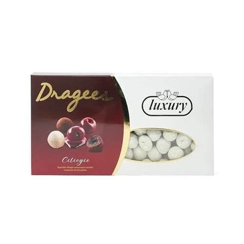 Buratti Confetti Dragées Cerises Truffes Chocolat Blanc - gr.500