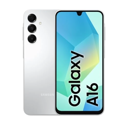Offerta a tempo: Samsung Galaxy A16, 3 anni di Garanzia del produttore, Android 14, Display Super AMOLED 6.7" FHD+, 4GB RAM, 128GB, Batteria 5.000 mAh, IP54, memoria espandibile, Gray [Versione Italiana] - 16% da 129.90 € a 109.00 €