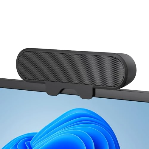 Tijdelijke aanbieding: Inwa PC-Luidsprekers, USB-Monitorluidsprekers met Clip, 10W met HD-Stereogeluid, Clip voor 0,1-1,1" Monitor, voor PC-Monitor, Laptop, Telefoon, Desktop, Outdoor, Plug & Play (Zwart) van 21.99 EUR naar 21.99 EUR (korting 0%)