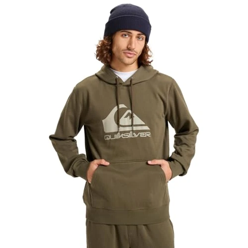 Offerta a tempo: Quiksilver Maglione in Pile Comp Logo Hoodie Uomo Marrone S - 58% da 65.00 € a 27.31 €