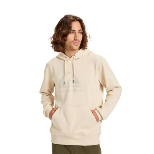 Offerta a tempo: Quiksilver Maglione in Pile Comp Logo Hoodie Uomo Bianco XS - 0.00% da 65.00 € a 65.00 €