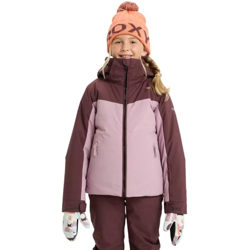 Offerta a tempo: Roxy Free Jet Block - Giacca da neve da ragazza, taglia 10, colore: Rosa - 0.00% da 39.41 € a 39.41 €