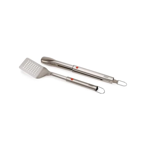 Oferta limitada: Joseph Joseph GrillOut Set de Utensilios para Barbacoa en Acero Inoxidable, 2 Piezas, Pinzas y Espátula, Mango Retráctil de 44.99 EUR a 44.99 EUR (ahorro 0%)