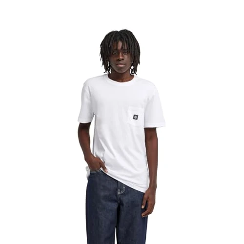 Offerta a tempo: Element Top a Maglia Manica Corta Icon Label Pocket SS Bianco S - 51% da 30.00 € a 14.78 €