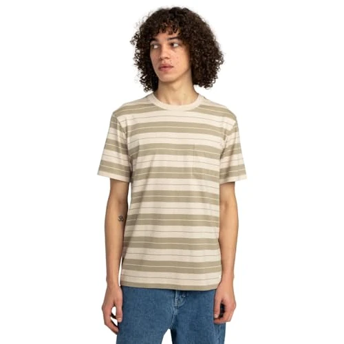 Offerta a tempo: Element Top a Maglia Manica Corta Icon Label Pocket SS Beige XS - 54% da 30.00 € a 13.79 €