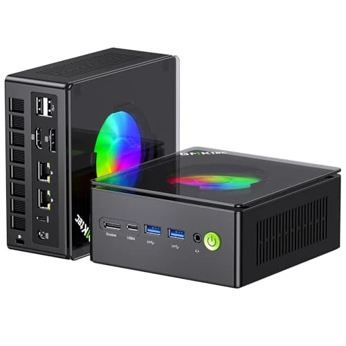 Offerta a tempo: GMKtec PC da gioco, K11 AMD Ryzen 9 8945HS (8C/16T, fino a 5,2 GHz) W-11 Pro, 32 GB DDR5 RAM 1 TB Mini PC Computer desktop, Oculink, doppia NIC 2,5 GbE LAN, HDMI/DisplayPort/USB4*2 - 6% da 1059.96 € a 999.95 €