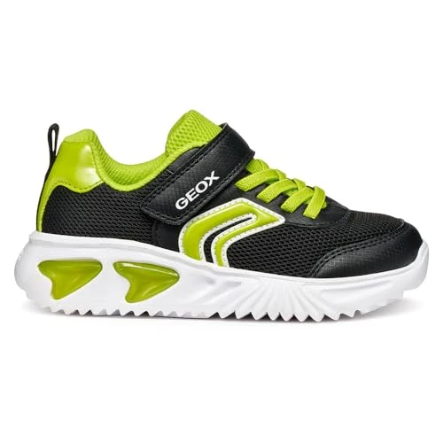 Oferta limitada: Geox J Assister Boy, Zapatillas, Negro Lima, 24 EU de 37.40 € a 37.40 € (ahorro 0.00%)
