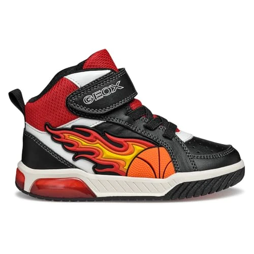 Oferta limitada: Geox J Inek Boy, Zapatillas, Negro y Rojo, 30 EU de 41.94 EUR a 38.95 EUR (ahorro 7%)