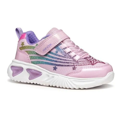 Limited-time offer: Geox Junior J Assister Girl Sneakers Pink/Multicolor 33_EU from 57.50 GBP to 51.89 GBP (save 10%)