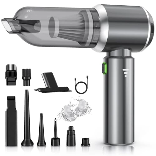 Oferta limitada: NVKHG Aspirador de Mano, 26000Pa Mini Aspirador Recargable, Aspiradoras de Mano Coche 3 en 1 con Motor sin escobillas, Aspirador sin Cable para Coche, para Uso en la Oficina, el hogar, la Cocina de 39.99 EUR a 39.99 EUR (ahorro 0%)