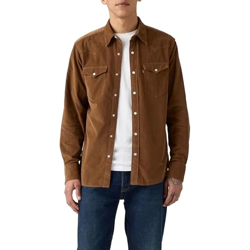 Levi'S Barstow Western Standard Bison Corduroy, Bison., L