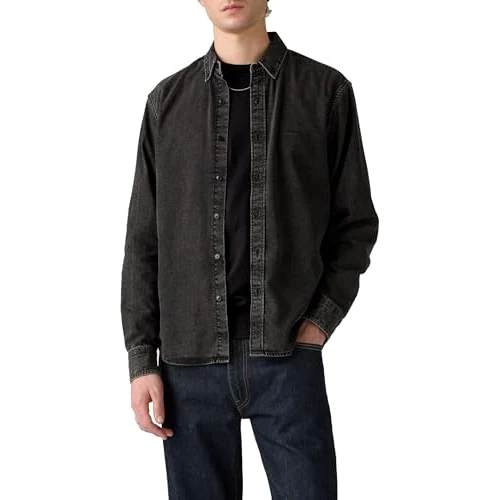 Limited-time offer: Levi's Men's Authentic Button Down Shirt, Gizmo Washed Black, M from 39.00 GBP to 29.25 GBP (save 25%)
