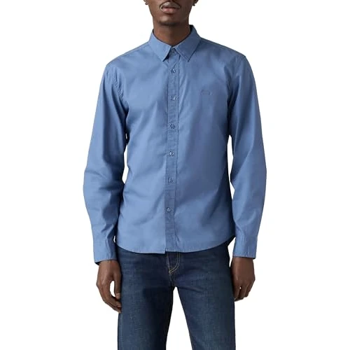 Limitiertes Angebot: Ls Battery Hm Shirt Slim Sunset Blue STR von 25.22 EUR auf 23.50 EUR (Spare 7%)