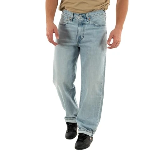 Levi's Jean en Denim Ample pour Homme 568 - Bleu foncé - Taille 30 32, Baby Blue Essentials, 30W / 32L