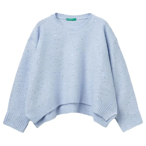 Offerta a tempo: United Colors of Benetton Maglia G/C M/L 1VPUC108V Maglione, Blu, 120 cm Bambina - 34% da 35.95 € a 23.71 €