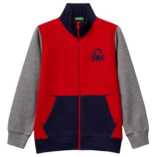 United Colors of Benetton Kids & Teen's Giacca M/L 3j68c501b Sweatshirt, Multicolour, 130