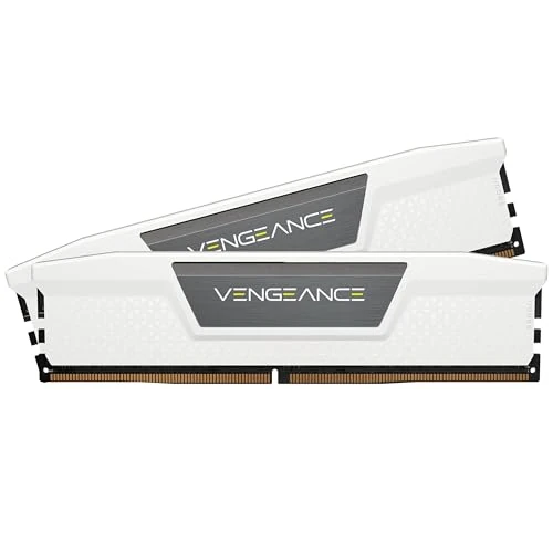 CORSAIR VENGEANCE DDR5 RAM 32GB (2x16GB) 6000MHz CL30-36-36-76 1.4V AMD EXPO & Intel XMP Desktopgeheugen – Wit (CMK32GX5M2B6000Z30W)
