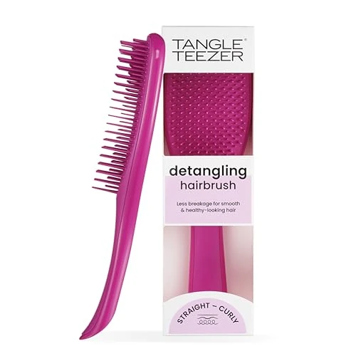 Offre limitée : Tangle Teezer Ultimate Detangler Brosse à Cheveux Démêlante pour Cheveux Secs et Mouillés, Picots à 2 Niveaux, Réduit la Casse et Élimine les Nœuds, Tous Types de Cheveux, Rose Framboise Électrique de 16.60 € à 16.60 € (0.00% de remise)