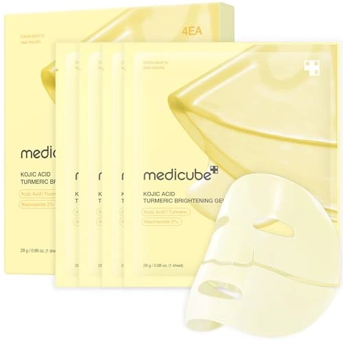 Offerta a tempo: medicube Maschera Viso Illuminante Alla Curcuma E Gelatina Dorata Con Acido Kojico, Per Una Notte, Per Una Pelle Luminosa Ed Elastica, Idratante, Rassodante E Idratante (Confezione Da 1) - 26% da 16.54 € a 12.30 €