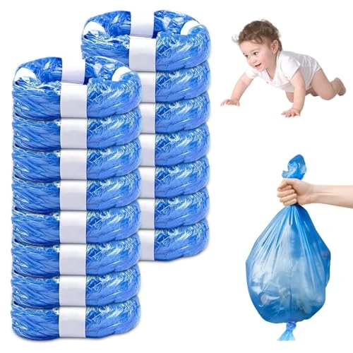 15 Piezas Recambios Cubos de Pañales, Bolsa de Relleno para Papelera Pañales Bebe Compatible con Angelcare con Litter Locker