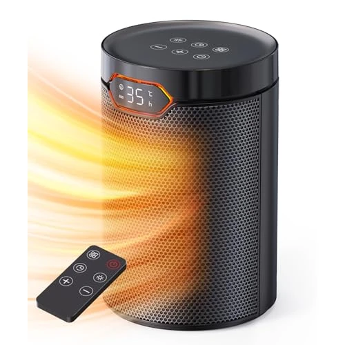 Limited-time offer: QEXREED Heater, 1500W PTC Electric with ECO Mode, 4 Heat Settings, Breeze Mode, Thermostat, 24H Timer, Remote Control, Overheat & Tip Over Protection, Portable & Quiet for Home, Office from 39.99 GBP to 31.99 GBP (save 20%)