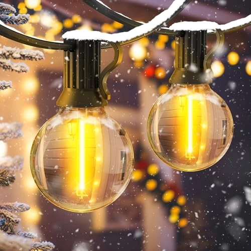 Offerta a tempo: JEYMORKEY Catena Luminosa da Esterno Giardino 45M 62+2 Lampadine LED G40 Filo Impermeabile IP44 per Esterni Luci da Giardino per Gazebo Patio Terrazzo e Feste Luce Decorativa a LED - 3% da 49.99 € a 48.74 €