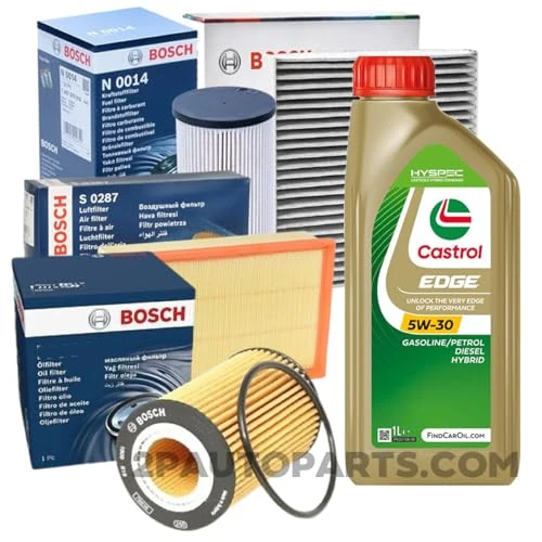 Offerta a tempo: KIT TAGLIANDO 4 FILTRI (F. CARBURANTE, F. OLIO, F. ARIA, F. ABITACOLO) + 5LT OLIO MOTORE 5W-30 PER GOLF 7 VII 1.6 TDI, A3 1.6 TDI - 0.00% da 135.89 € a 135.89 €
