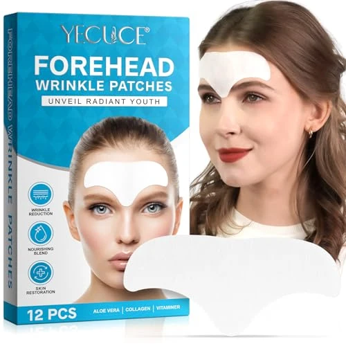 Oferta limitada: Parches Antiarrugas 12P, Parches Silicona Antiarrugas Cara, Natural Con Aloe, Colágeno y Vitamina E,Tratamiento de Arrugas en la Frente de 8.99 EUR a 4.99 EUR (ahorro 44%)