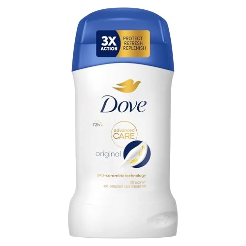 Dove Advanced Care Original Anti-Perspirant Cream Women's Deodorant Stick with pro-ceramide technology for 72 hours sweat protection 50 ml