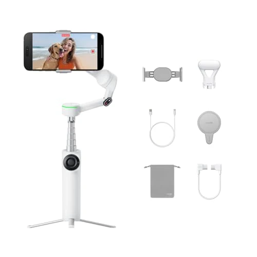Zeitlich begrenztes Angebot: Insta360 Flow 2 Pro Creator-Bundle Weiß - Gimbal Smartphone von 199.99 € auf 149.00 € (25% Rabatt)