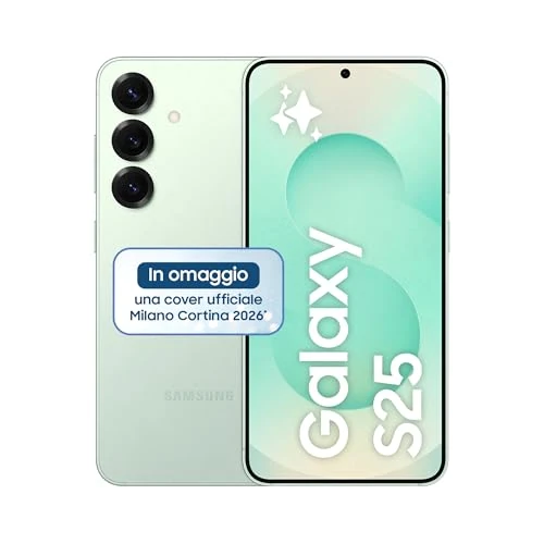 Samsung Galaxy S25 Smartphone AI, 3 anni di Garanzia del produttore, Display 6.2'' FHD+ Dynamic AMOLED 2X, Fotocamera 50MP, RAM 12GB, 128GB, 4.000 mAh, Mint [Versione italiana]