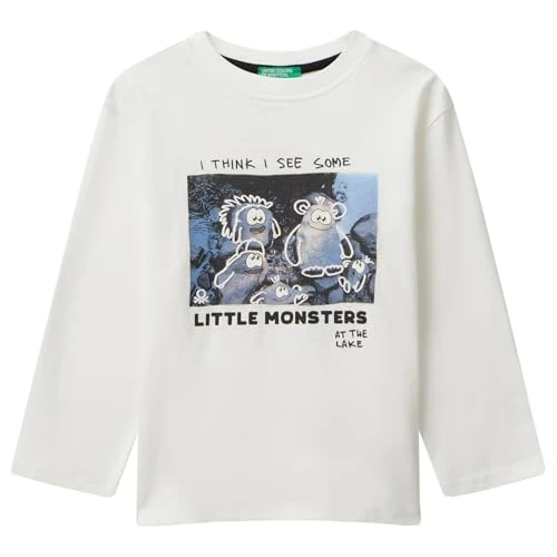 United Colors of Benetton t-Shirt m/l, White, 3 Years