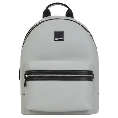 KARL LAGERFELD JEANS, Men's, Box Logo Backpack, Grey, One size