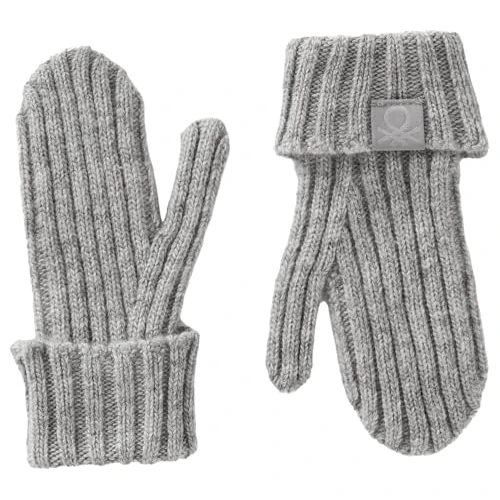 United Colors of Benetton Guanti In Maglia 126wgg008 Guantes y puños, Gris, 90 cm para Niños