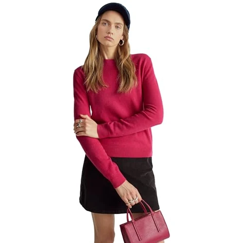 United Colors of Benetton Women's Maglia G/C M/L 1002d1k01 Sweater, Purple, L