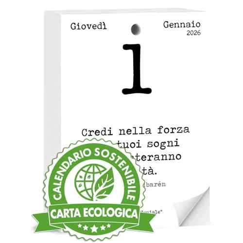 Offre limitée : Calendario geniale 2026 de 14.90 EUR à 14.90 EUR (remise 0%)