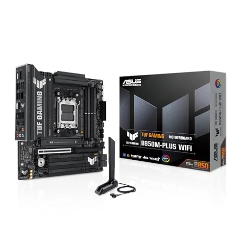 Offerta a tempo: ASUS TUF Gaming B850M-PLUS - Scheda madre WiFi AMD AM5 B850 mATX, 14+2+1 stadi DrMOS 80A, DDR5, PCIe 5.0, 3X M.2, Wi-Fi 6E, 2.5Gb LAN, DP, HDMI, USB 10Gbps e 20Gbps Type-C, BIOS Flashback, Aura Sync - 0.00% da 179.00 € a 179.00 €