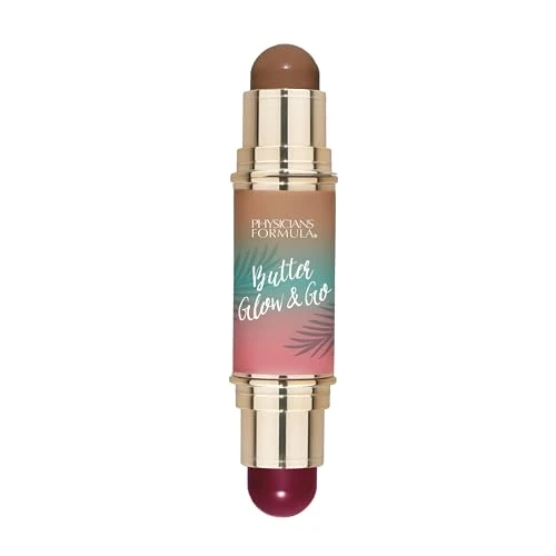 Offre limitée : Physicians Formula Butter Glow & Go, Stick Duo Multi-Usage pour Joues, Yeux et Lèvres, Teintes pour Bronzer, Contour et Blush, Beach Bum Plum de 18.94 EUR à 12.88 EUR (remise 31%)