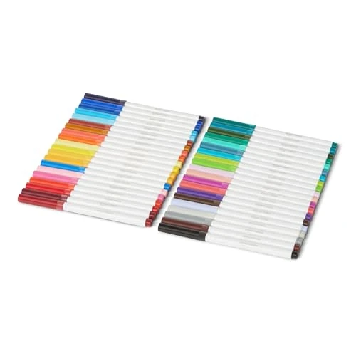 Offerta a tempo: Amazon Basics, Confezione da 40 pennarelli lavabili a punta maxi, colori assortiti - 15% da 11.92 € a 10.13 €